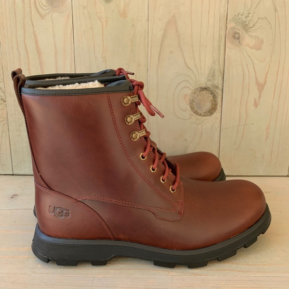 UGG KIRKSON BROWN  WATERPROOF LEATHER/ SHEEPWOOL BOOTS, MEN US  14 NIB - Picture 5 of 7